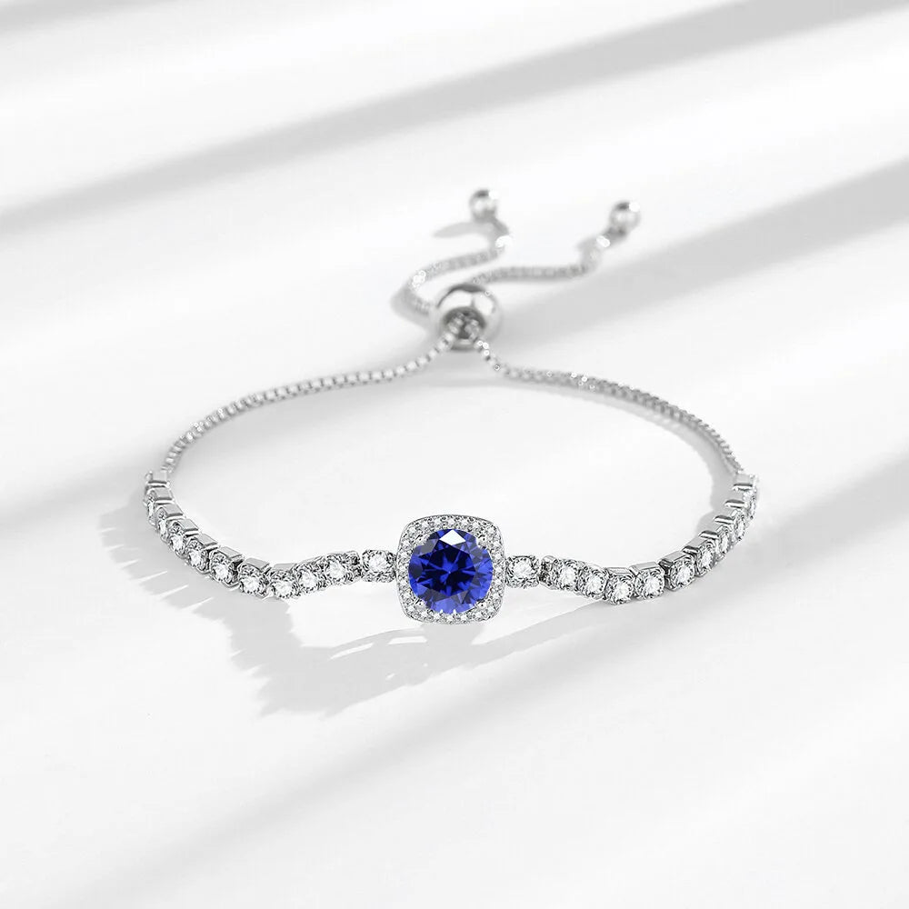 Sterling Silver Bracelet (7 Colors)
