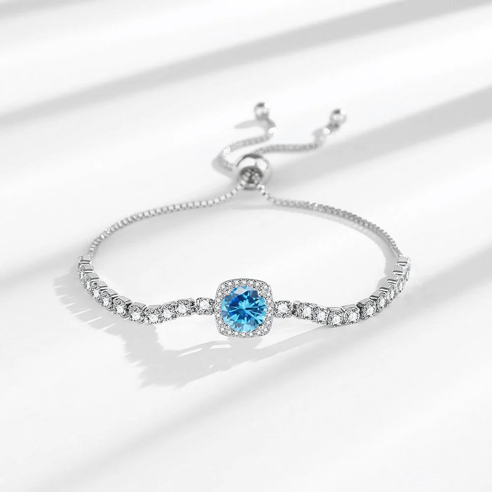Sterling Silver Bracelet (7 Colors)
