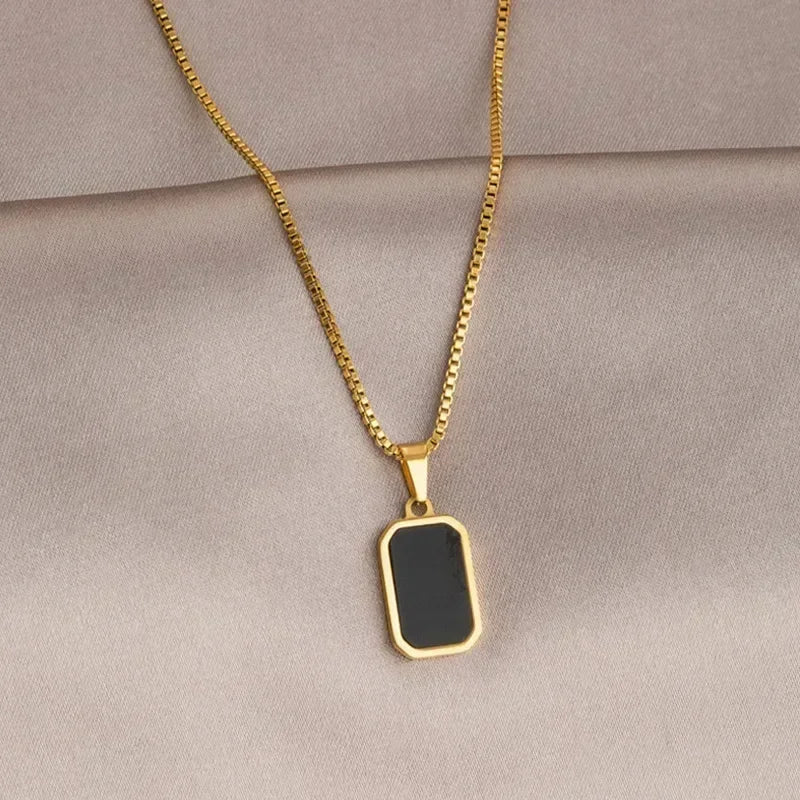 Square Pendant Choker