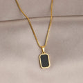 Square Pendant Choker