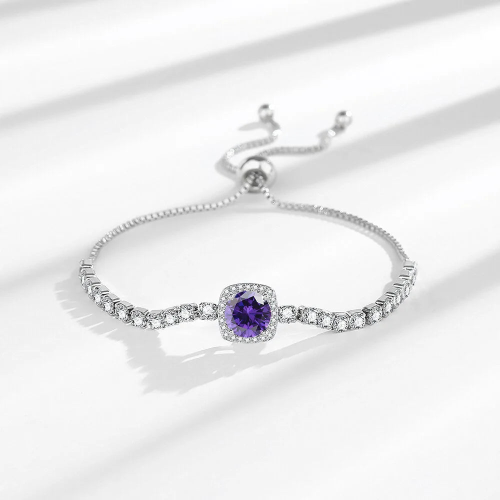 Sterling Silver Bracelet (7 Colors)
