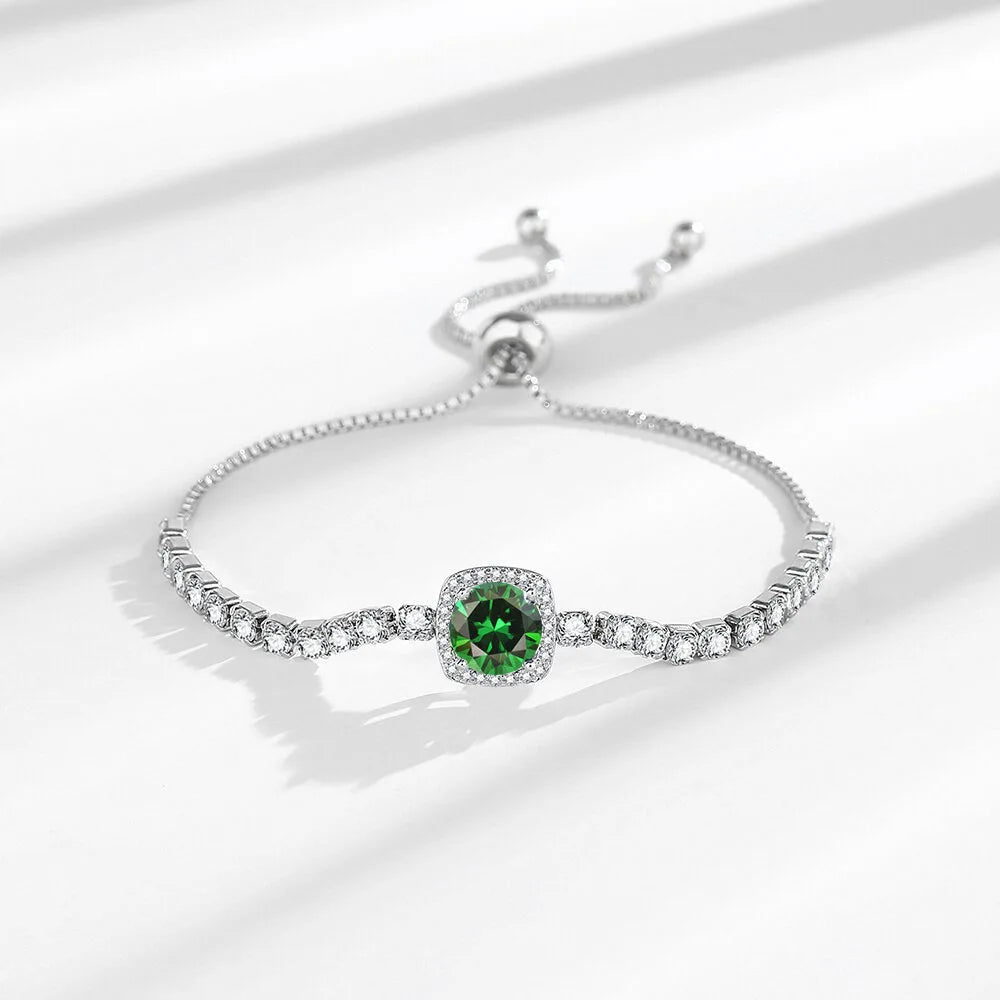 Sterling Silver Bracelet (7 Colors)