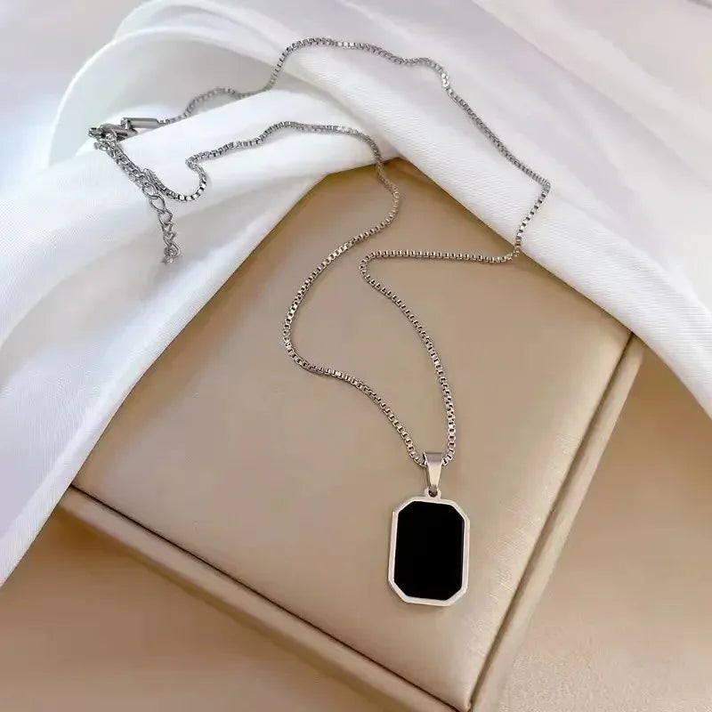 Square Pendant Choker