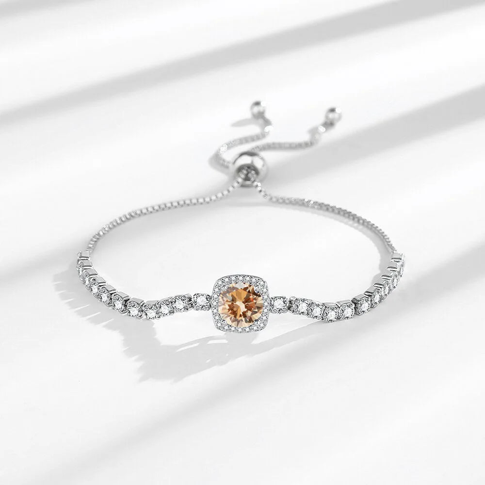 Sterling Silver Bracelet (7 Colors)