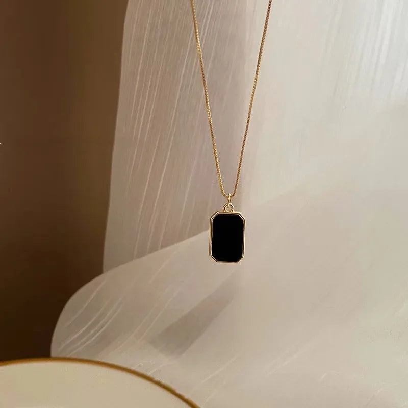 Square Pendant Choker
