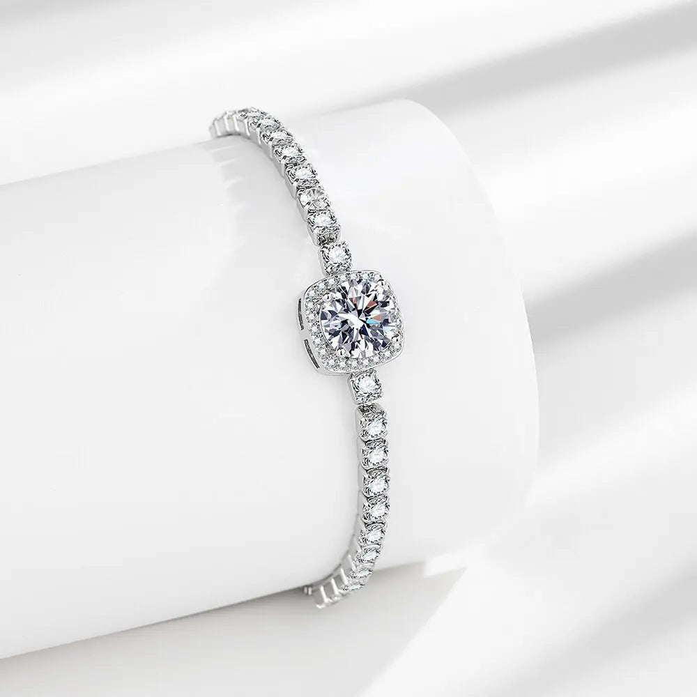 Sterling Silver Bracelet (7 Colors)