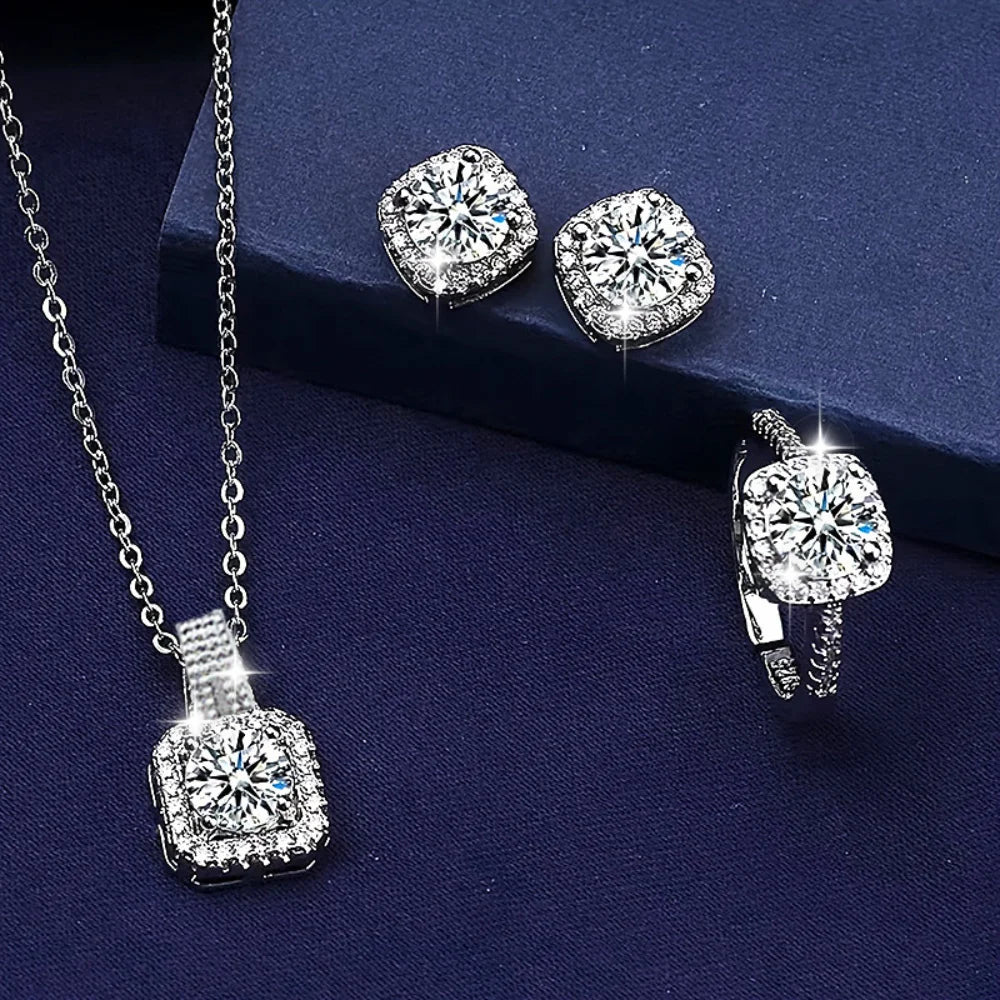 3pcs Zircon Jewelry Set