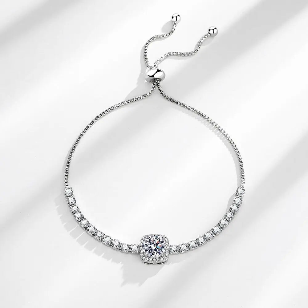 Sterling Silver Bracelet (7 Colors)